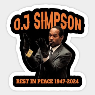 OJ Simpson Rest in Peace Sticker